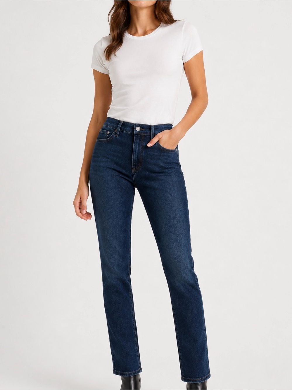 PAIGE Cindy High Rise Straight Leg Jeans Size 27